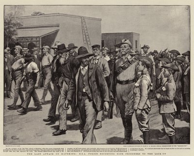 BSAの警察がマフェキングに対する最後の攻撃、Boer囚人をロックアップに護衛 作： Henry Marriott Paget